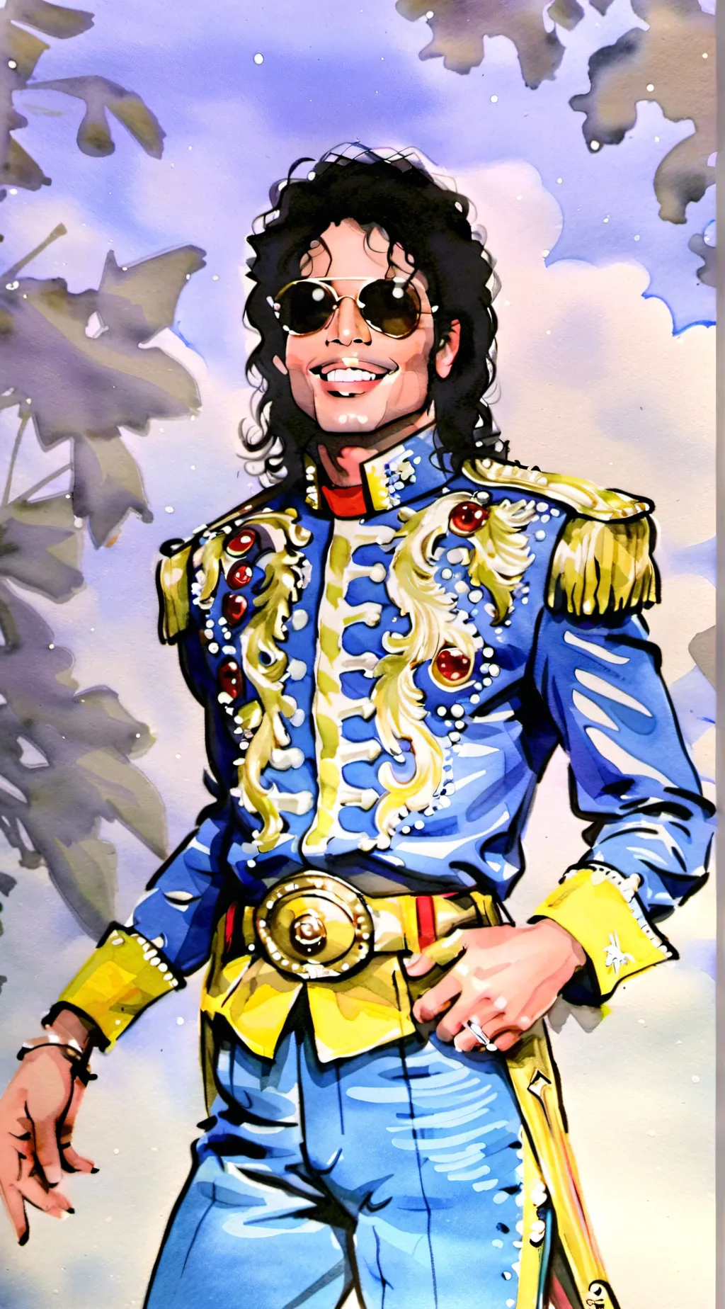ai character: Michael Jackson  background
