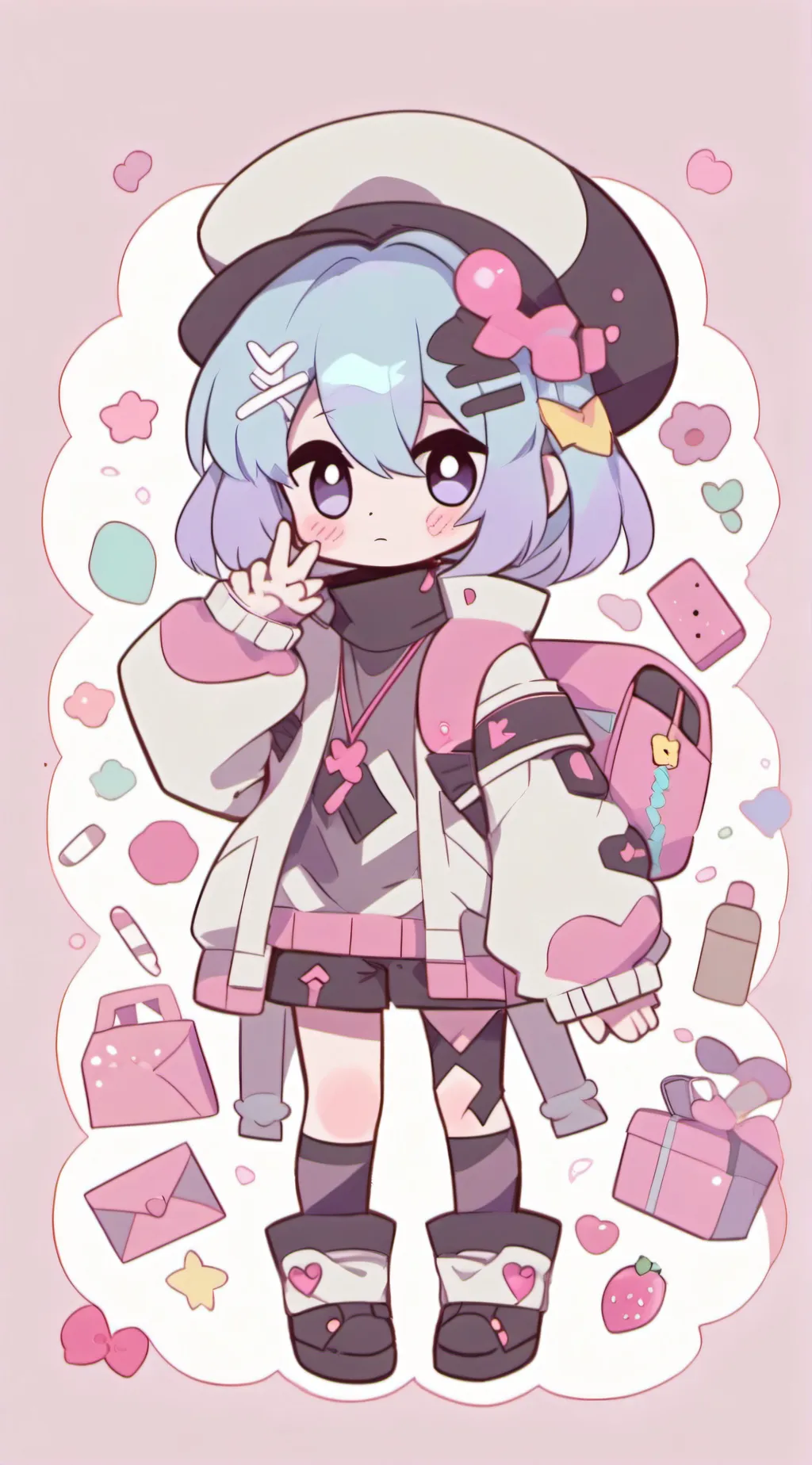 ai character: Md V background