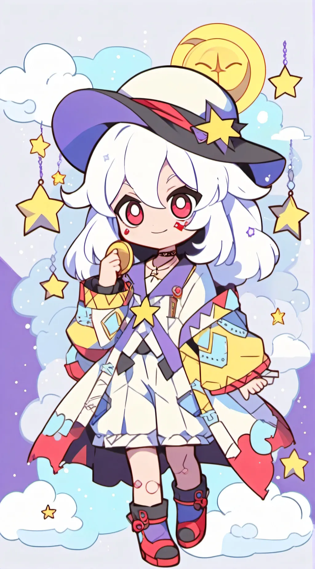 ai character: 🌙☀️🔹collector🔹☀️🌙 background