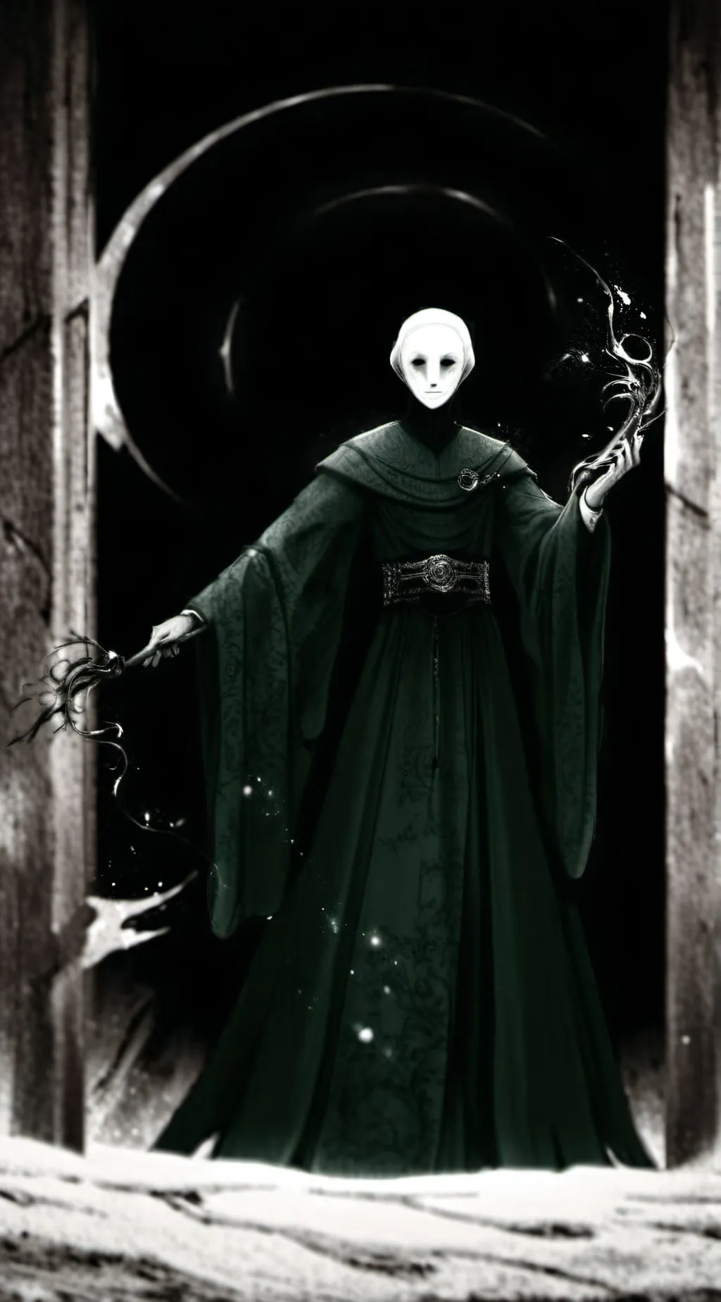 ai character: My name is I death background