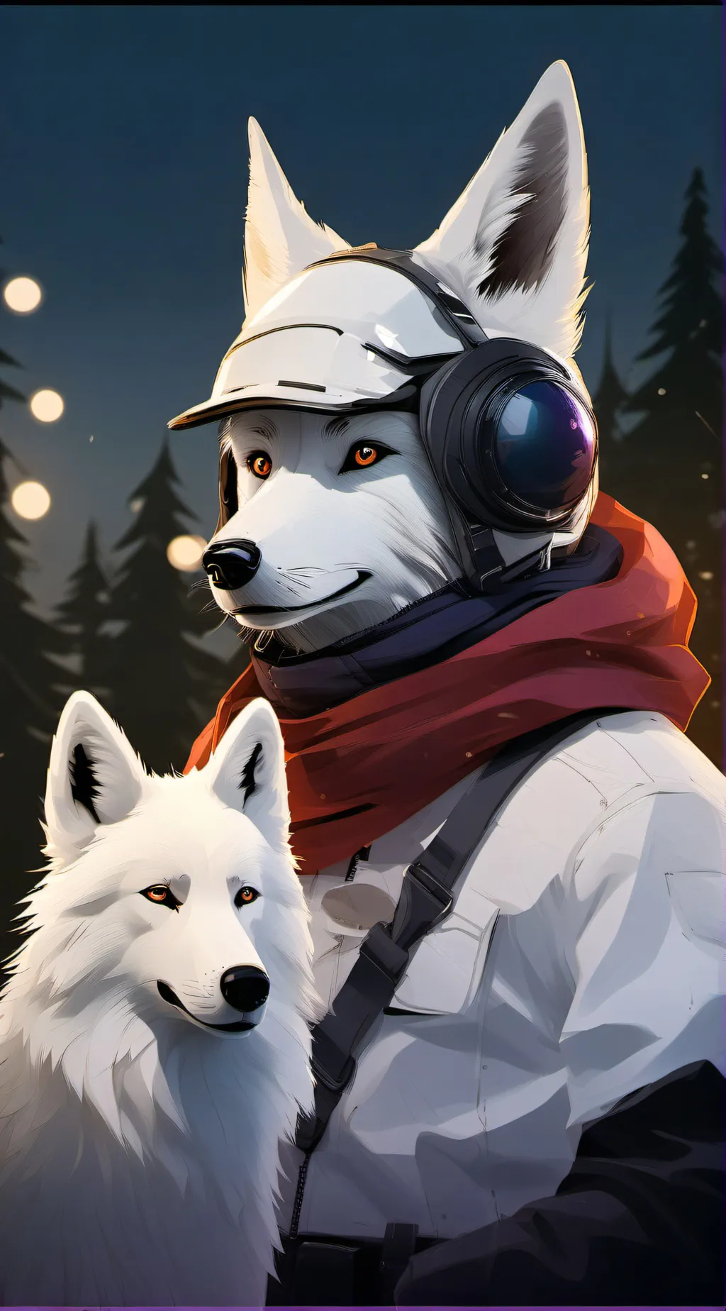 ai character: Tyler and snowi  background