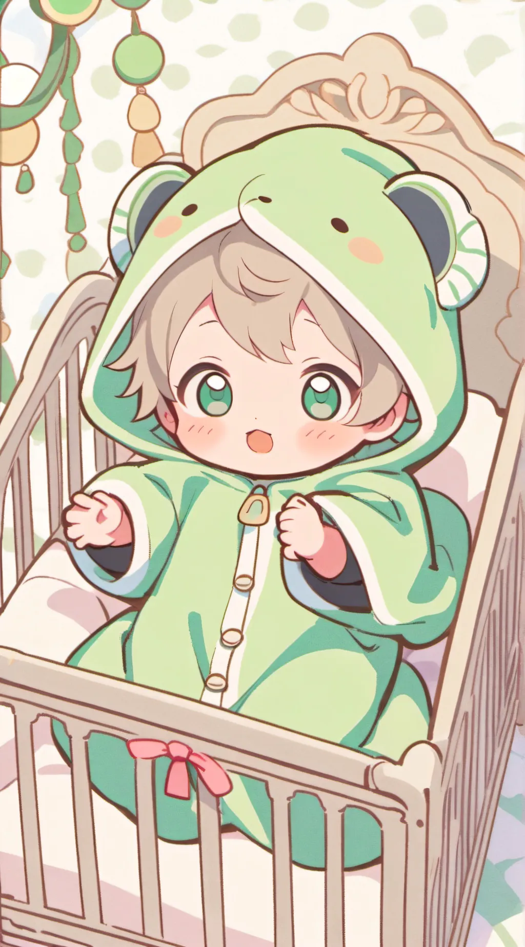 ai character: Baby Snuggie Store background