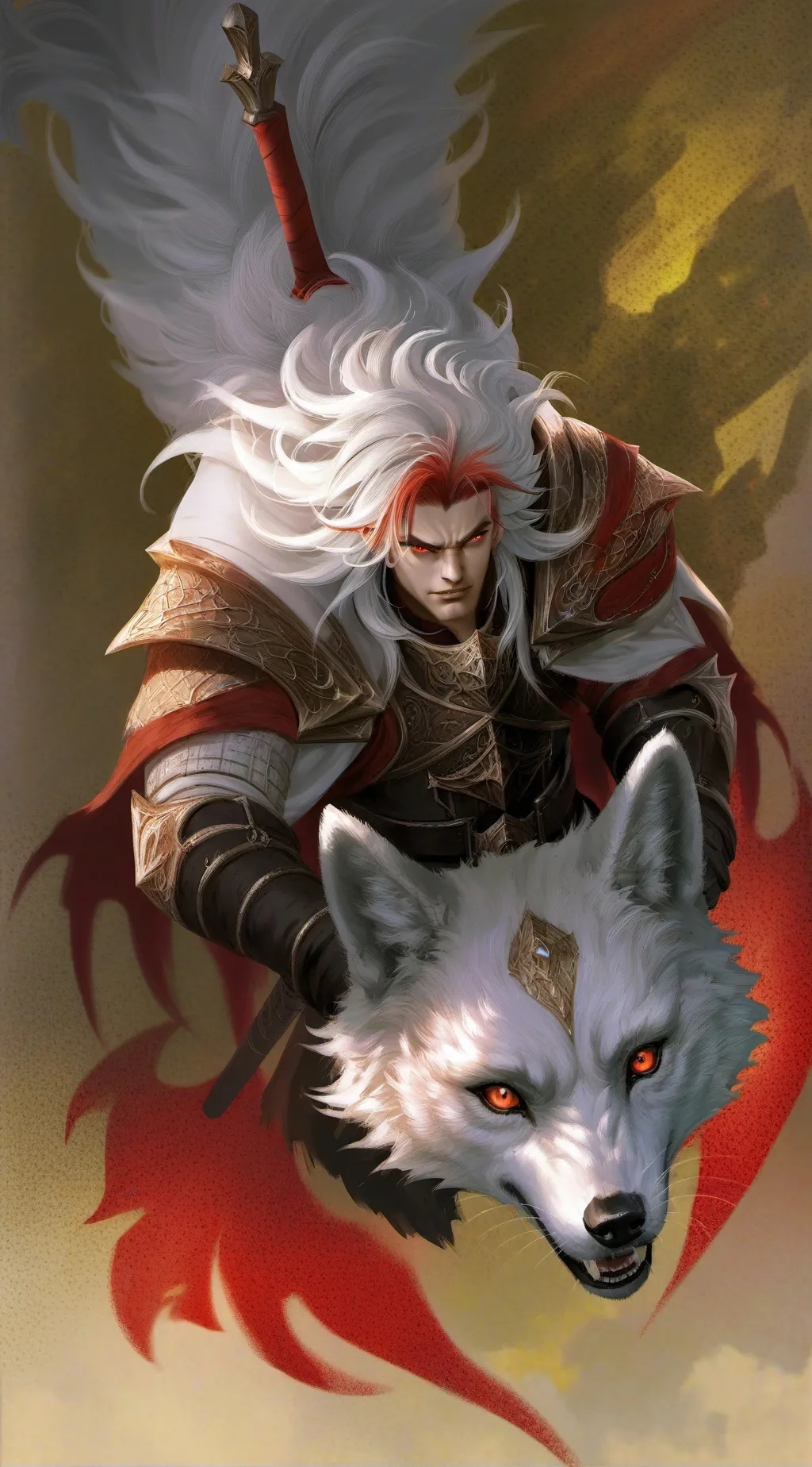 ai character: headless wolfrider background