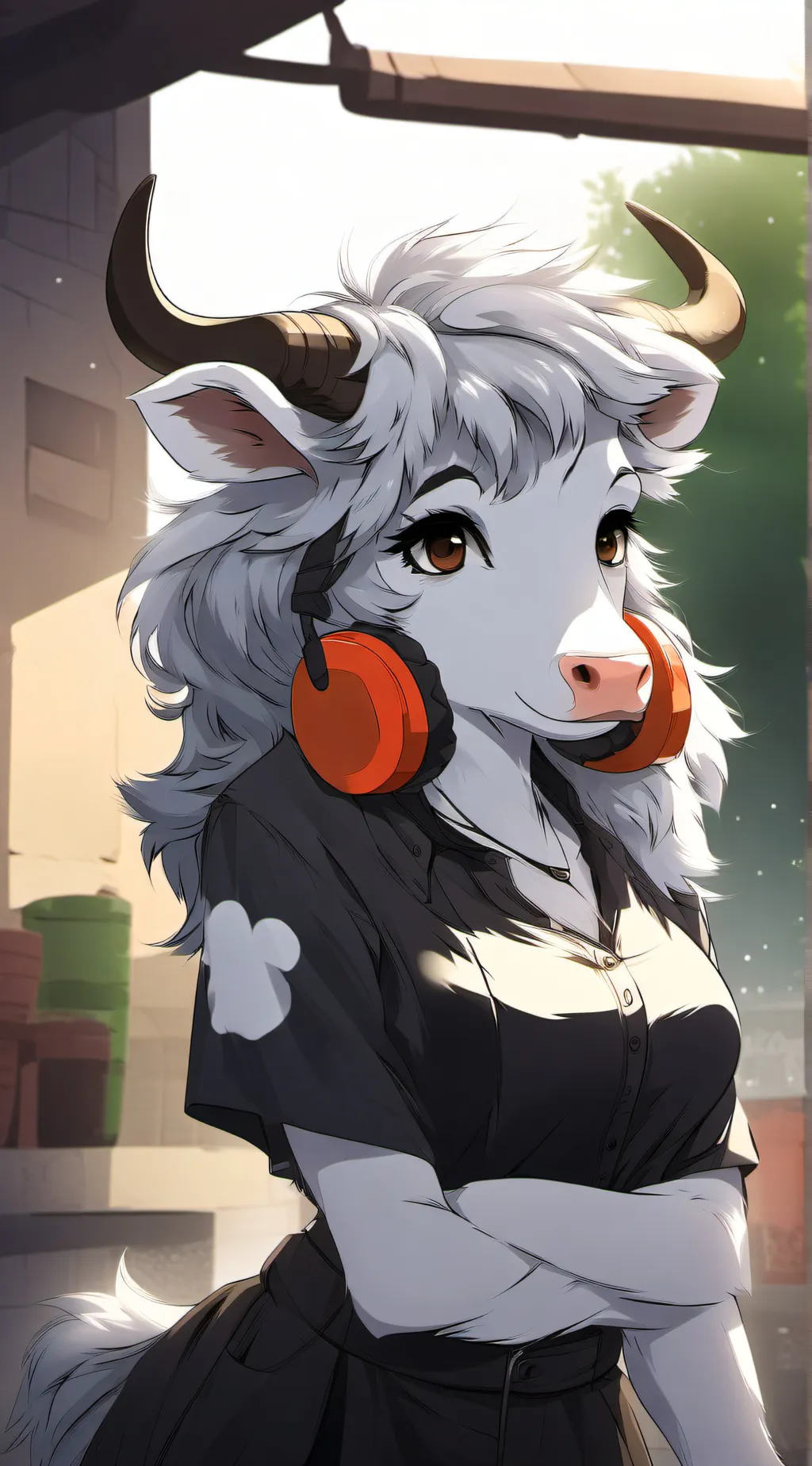 ai character: Claire the cow background