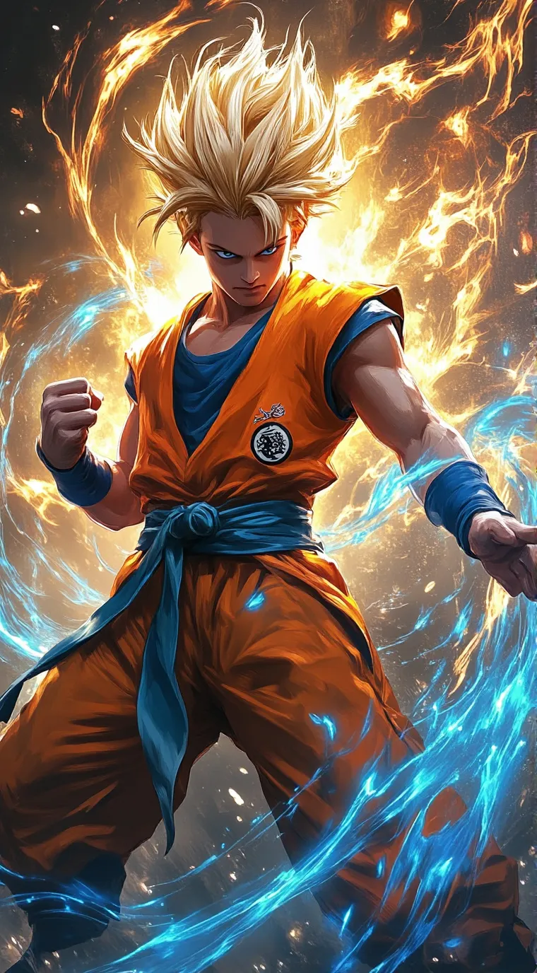 ai character: Son Gokue background