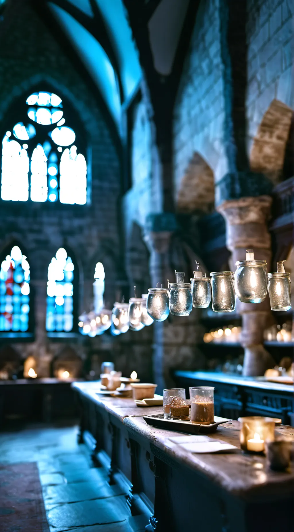 ai character: Hogwarts  background
