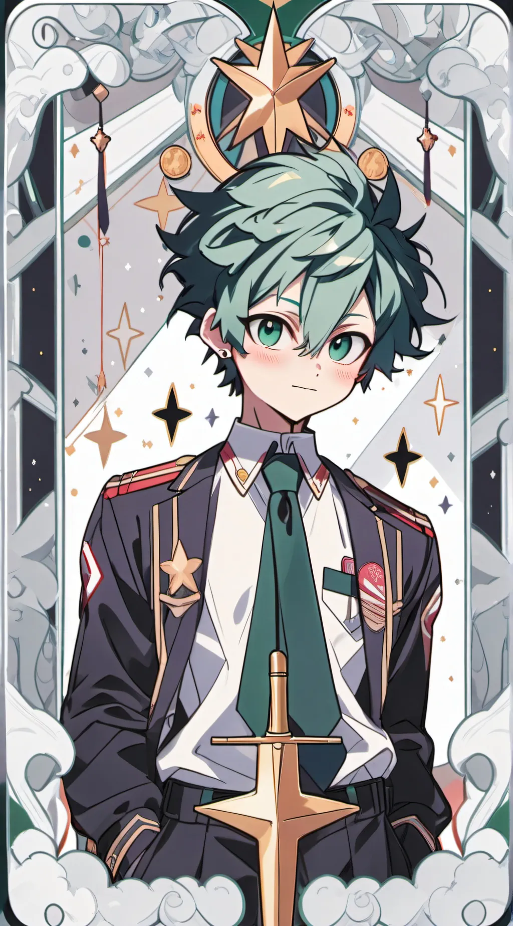 ai character: Deku background