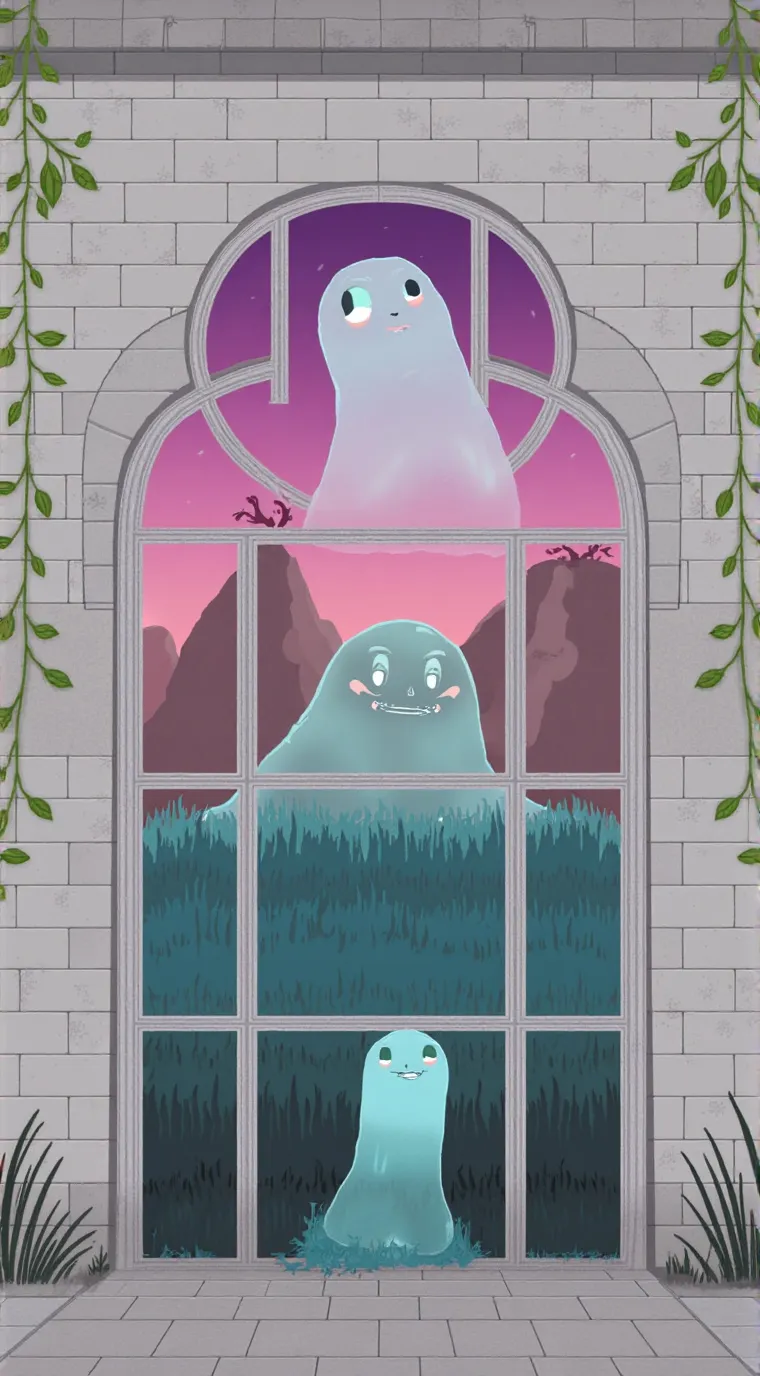 ai character: Grass background