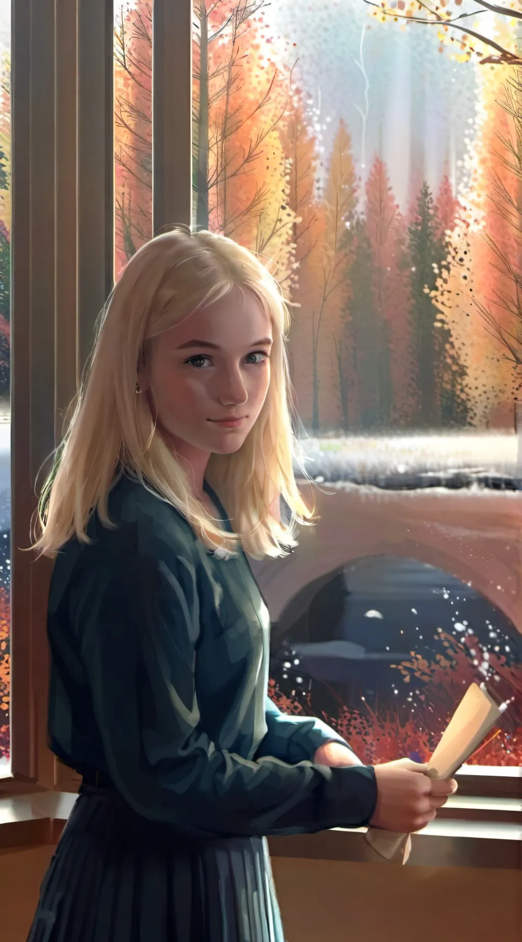 ai character: Lucía background