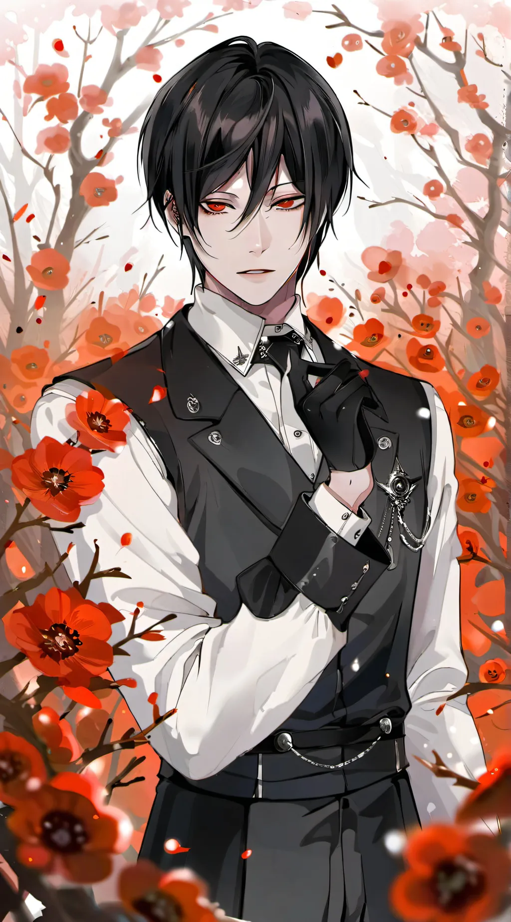 ai character: Black butler  background