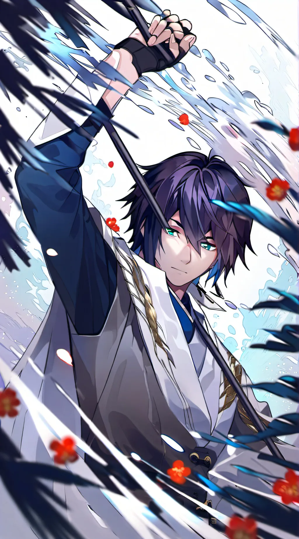ai character: Giyu x shinobu kid background