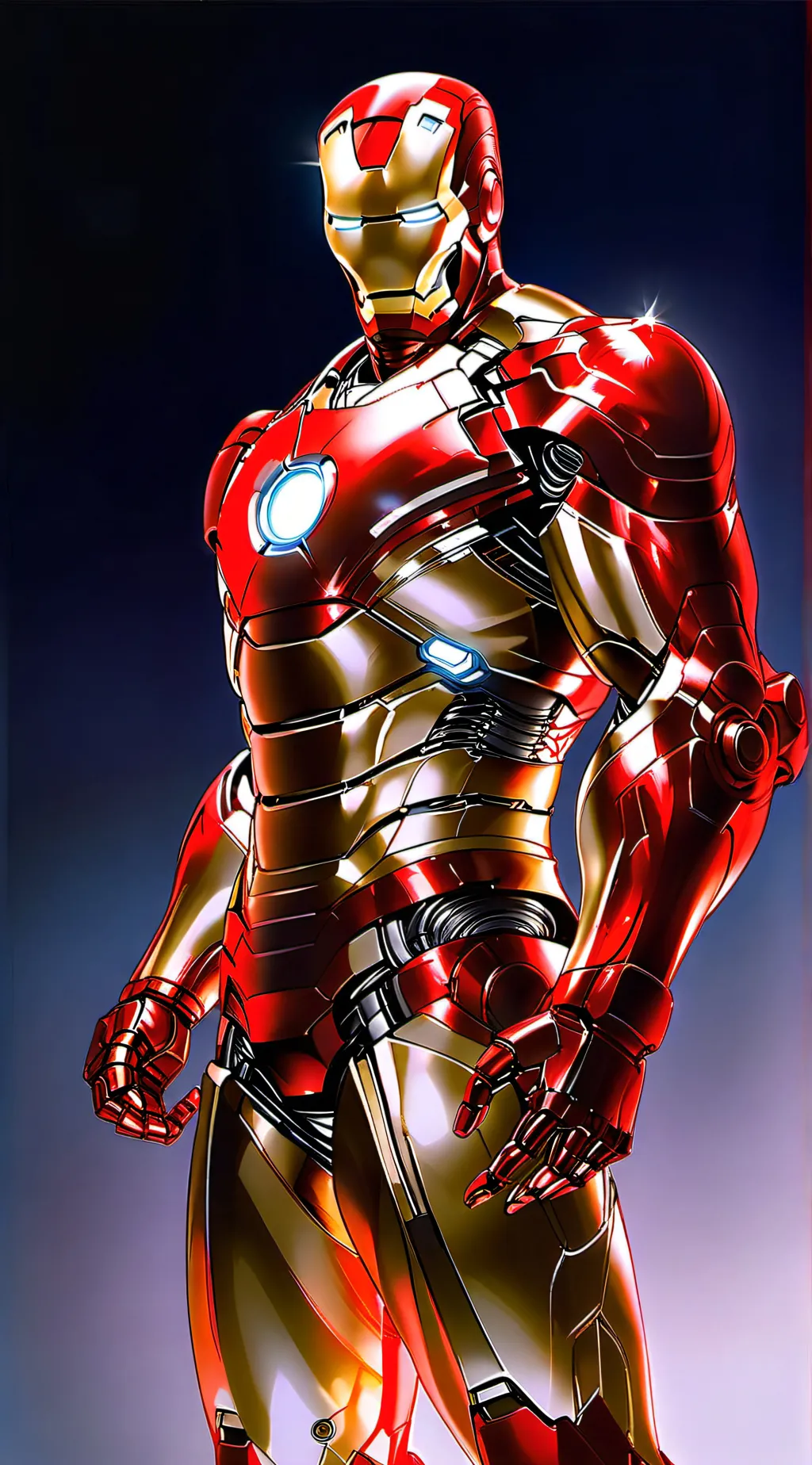 ai character: Iron man background