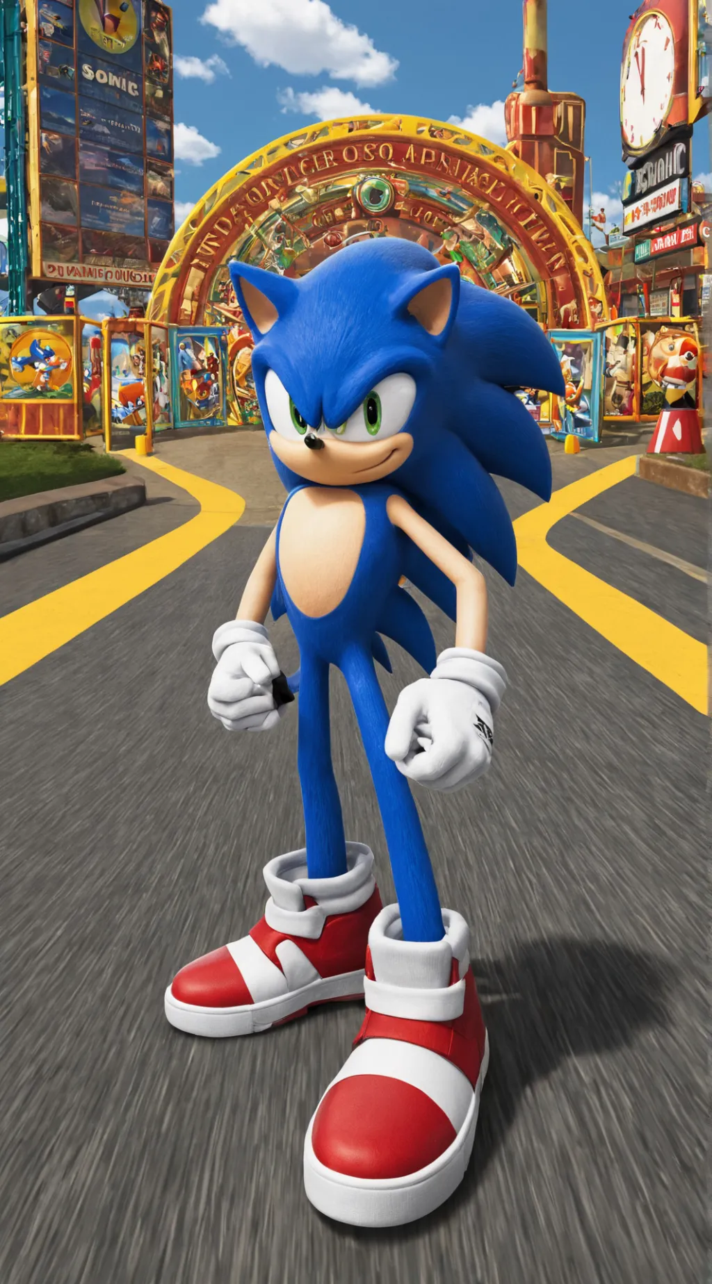 ai character: sonic background