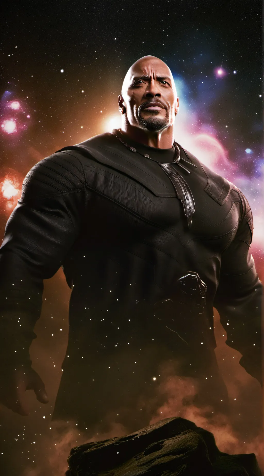ai character: Dwayne Johnson  background