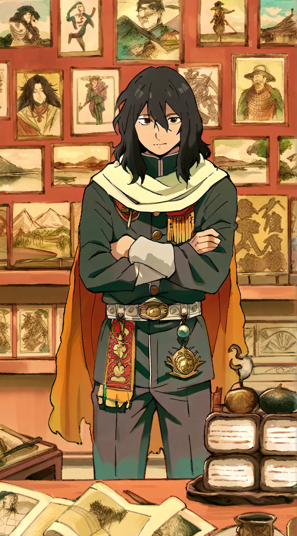 ai character: Aizawa class 1-A background
