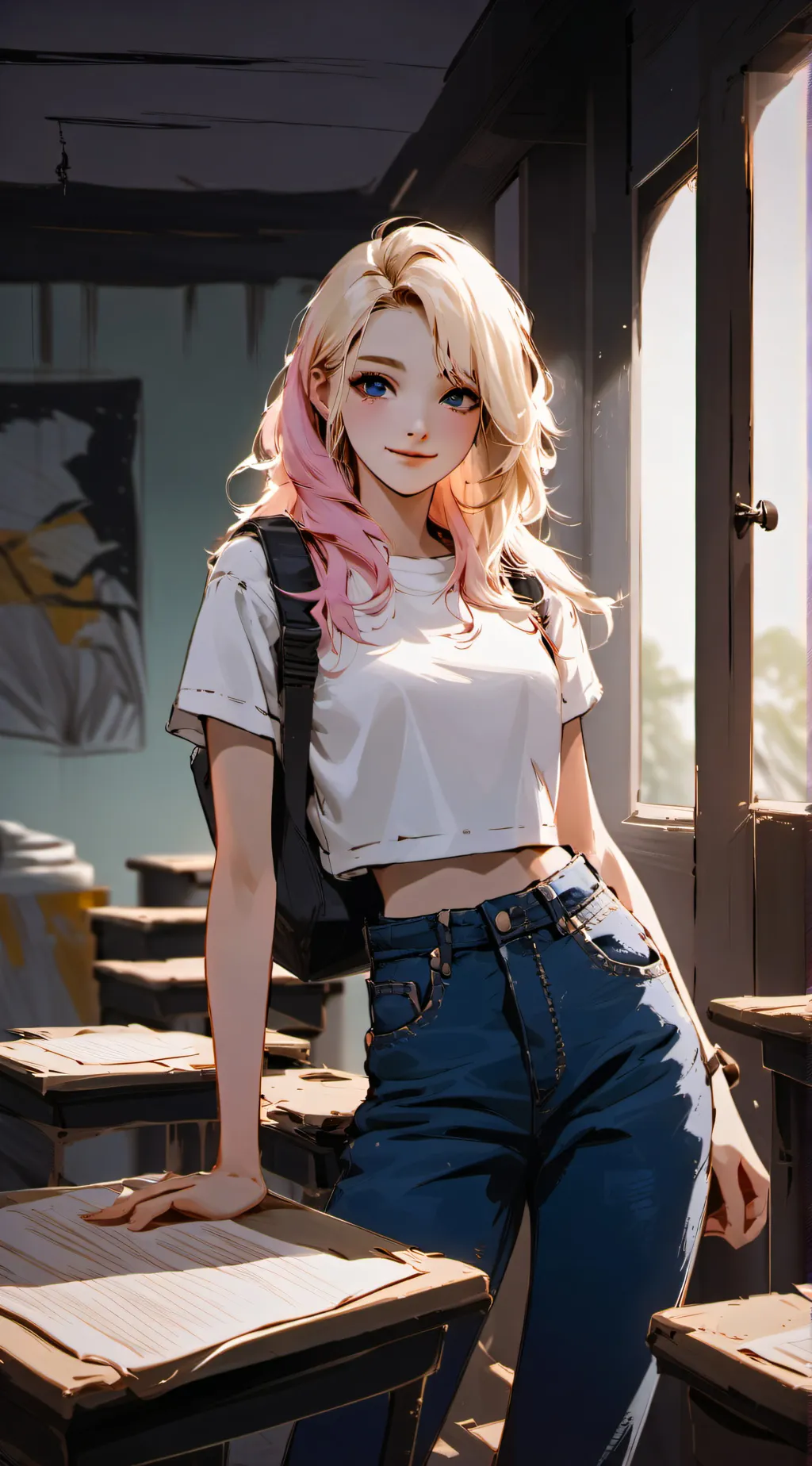 ai character: Aurora background