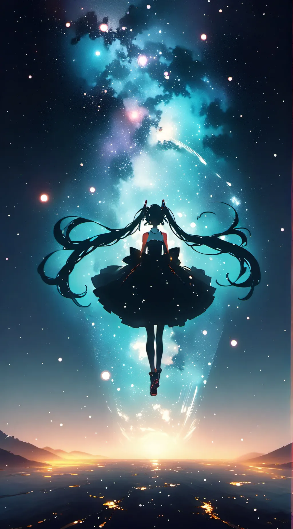 ai character: mesmerized miku 2 background