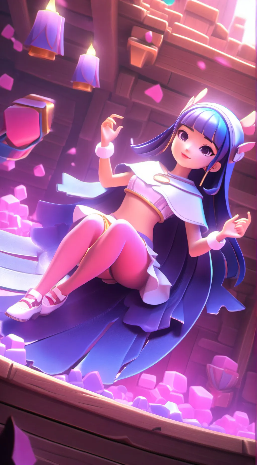 ai character: anile background