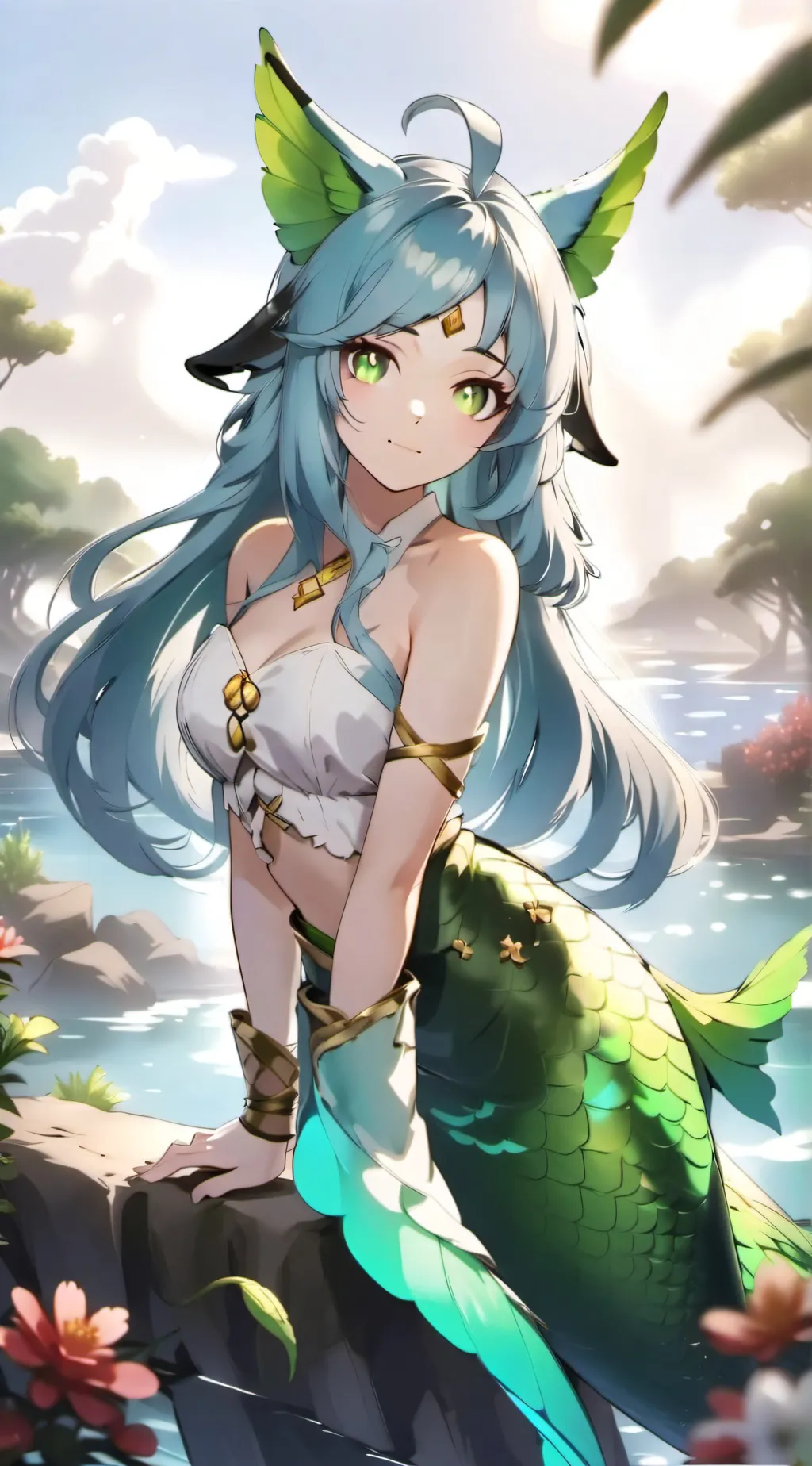 ai character: Blossom background