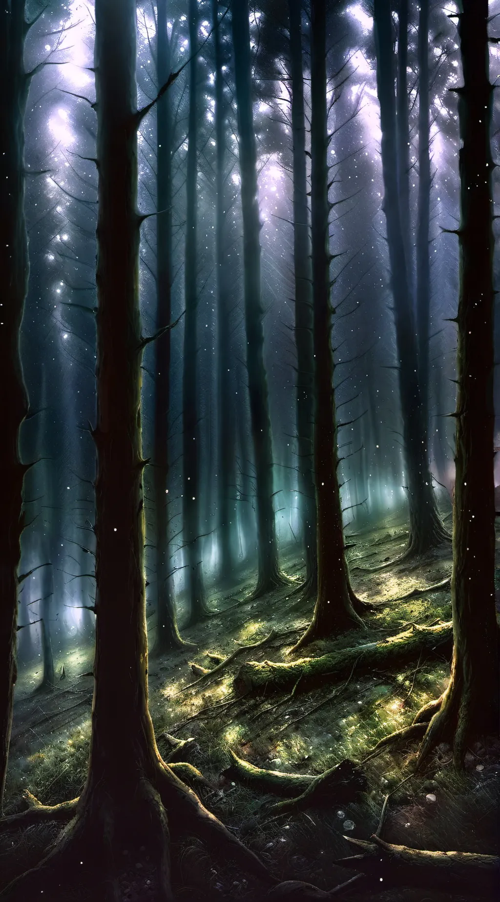 ai character: killer forest background