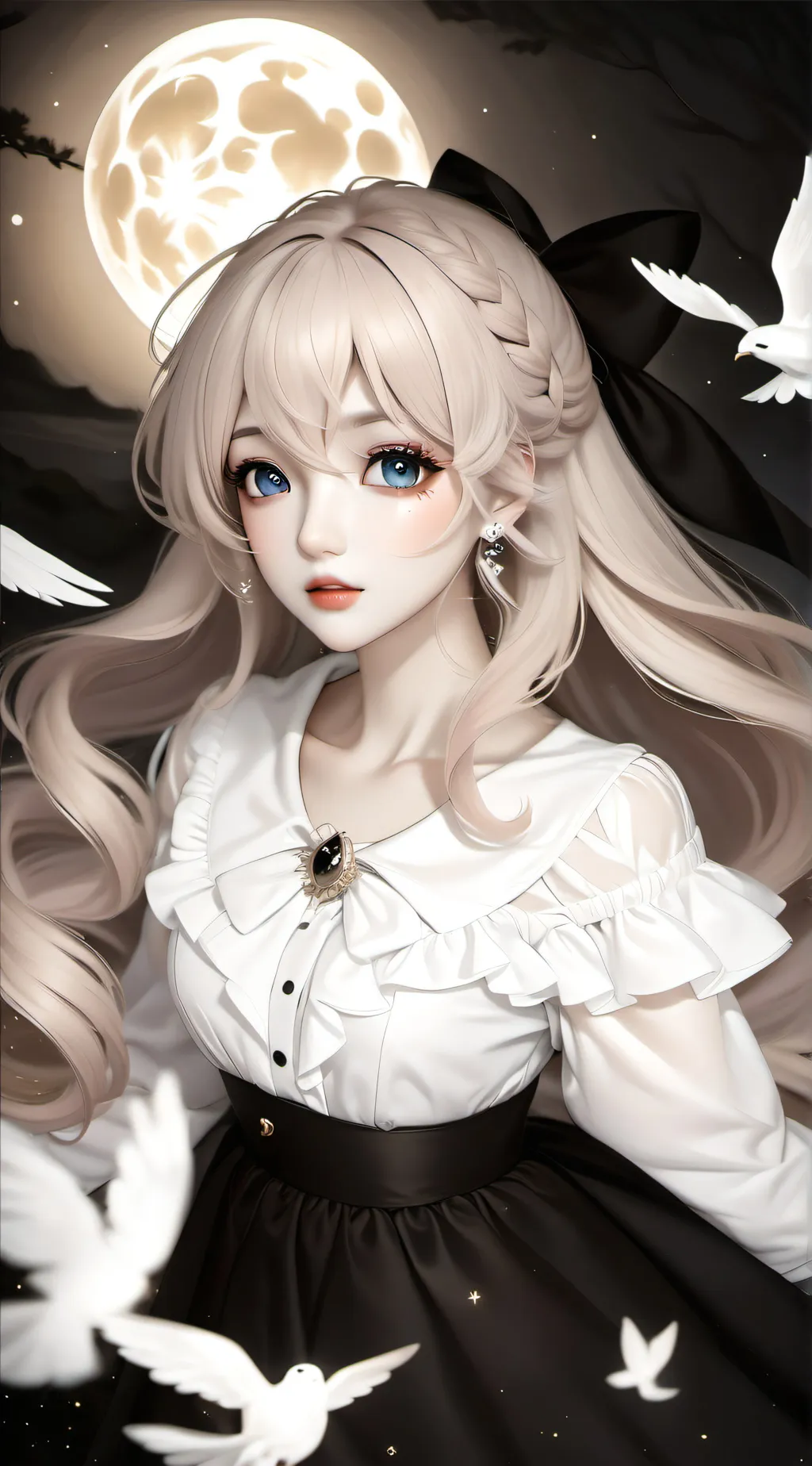 ai character: Lilac  background