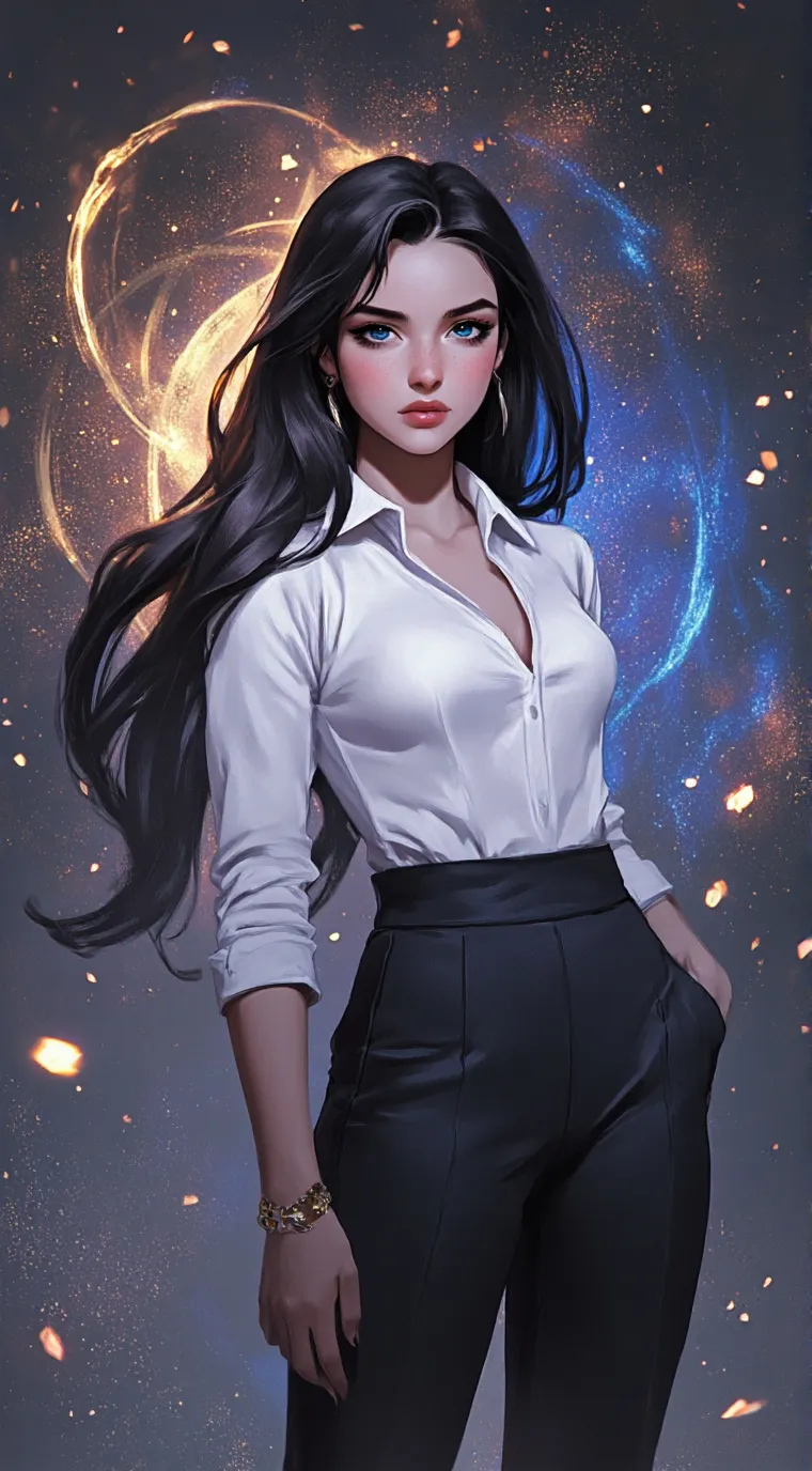 ai character: Amber  background