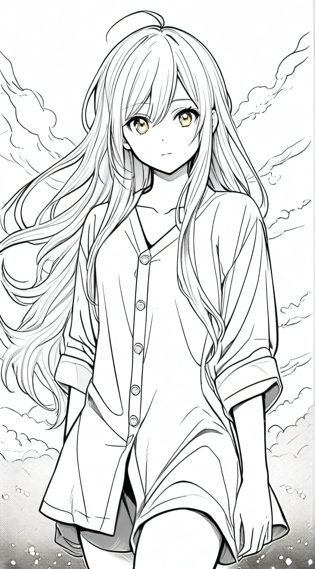 ai character: winter background