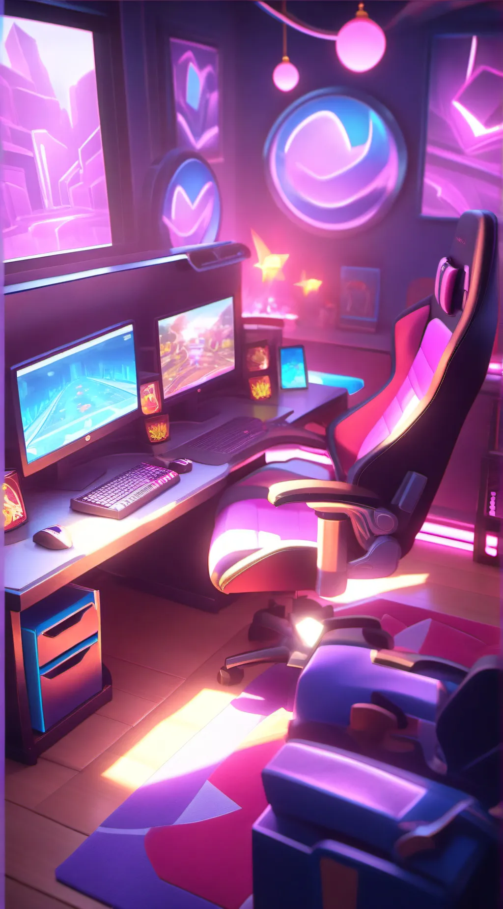 ai character: fpe sleep over background