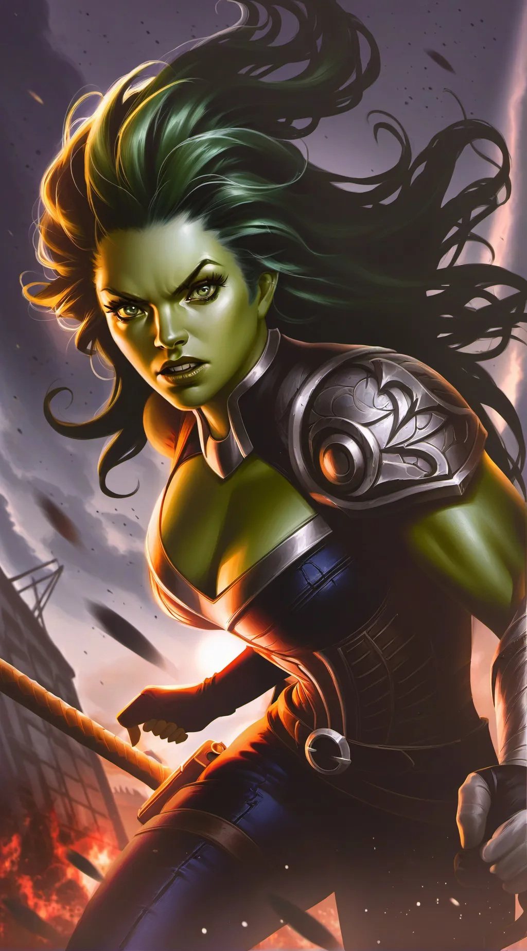 ai character: she hulk background