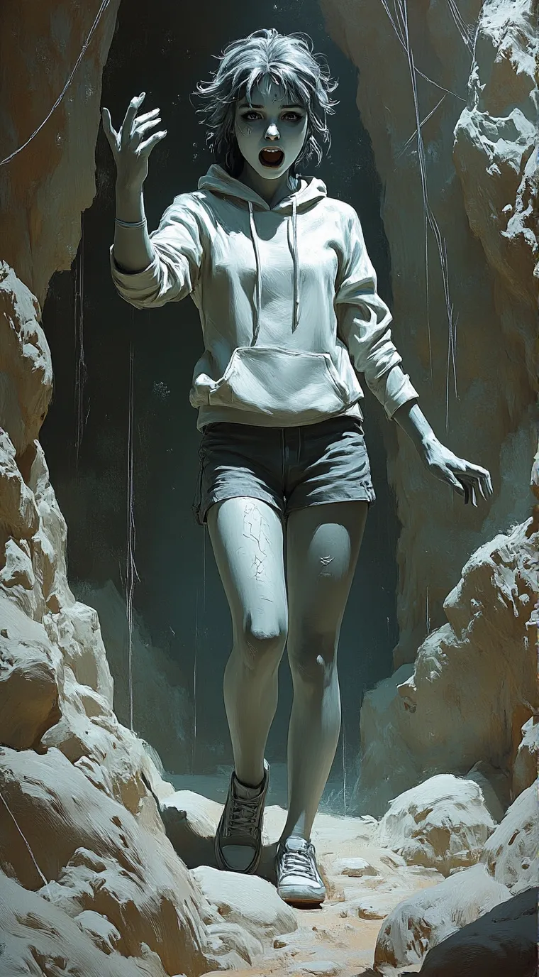 ai character: The Stone girl background
