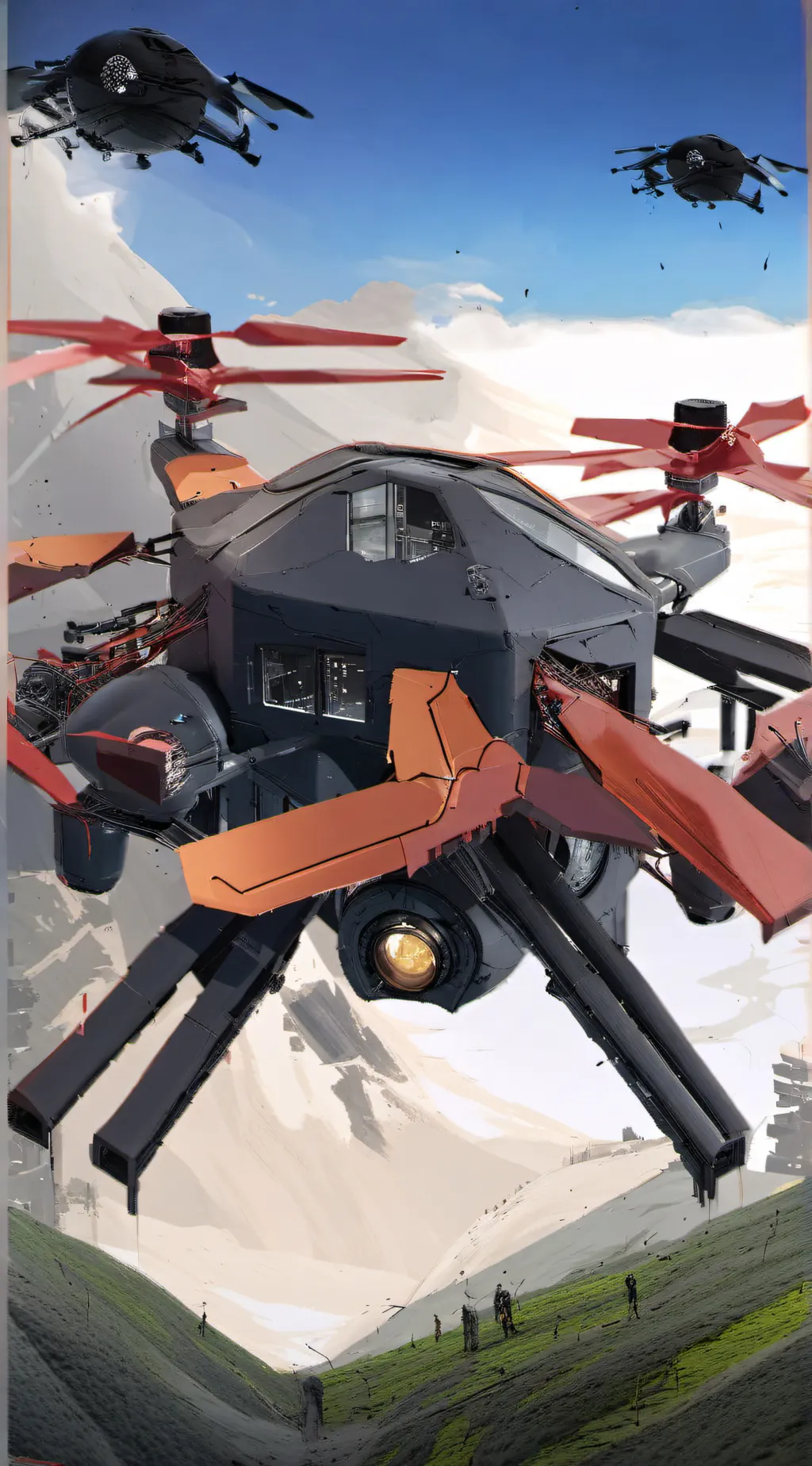 ai character: murder drones  background
