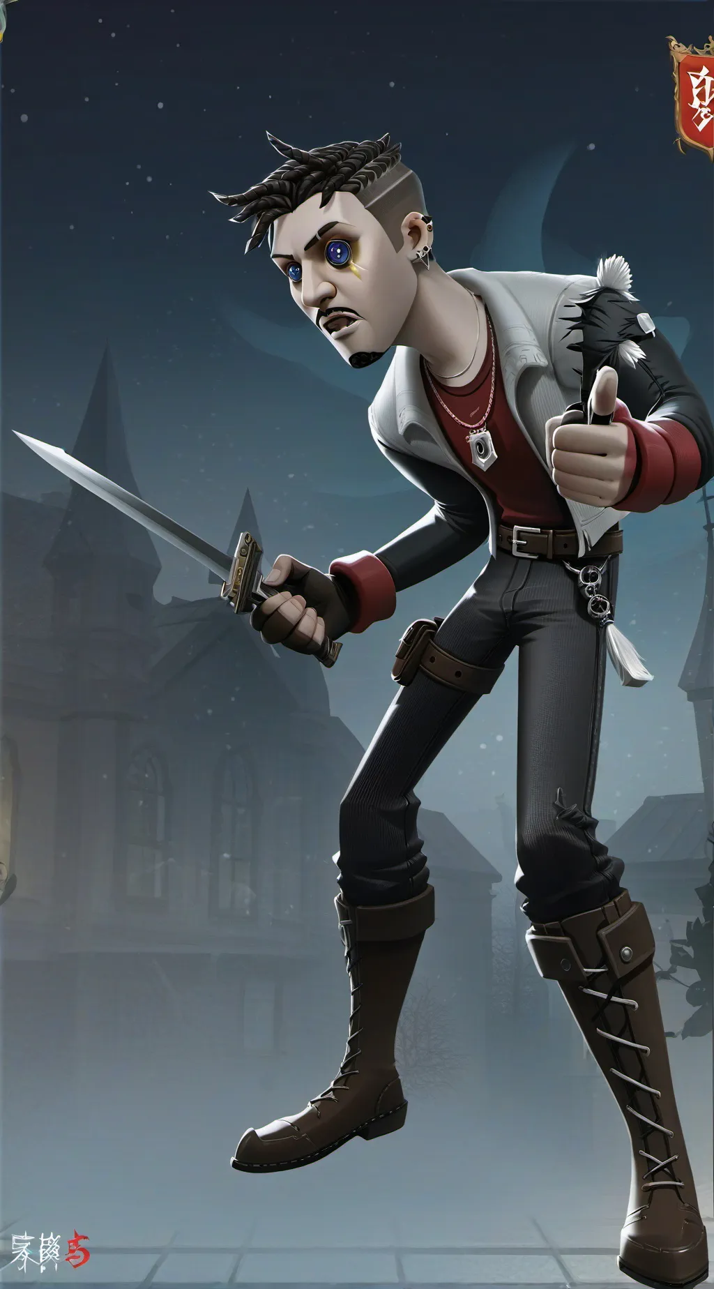 ai character: werewolf  background
