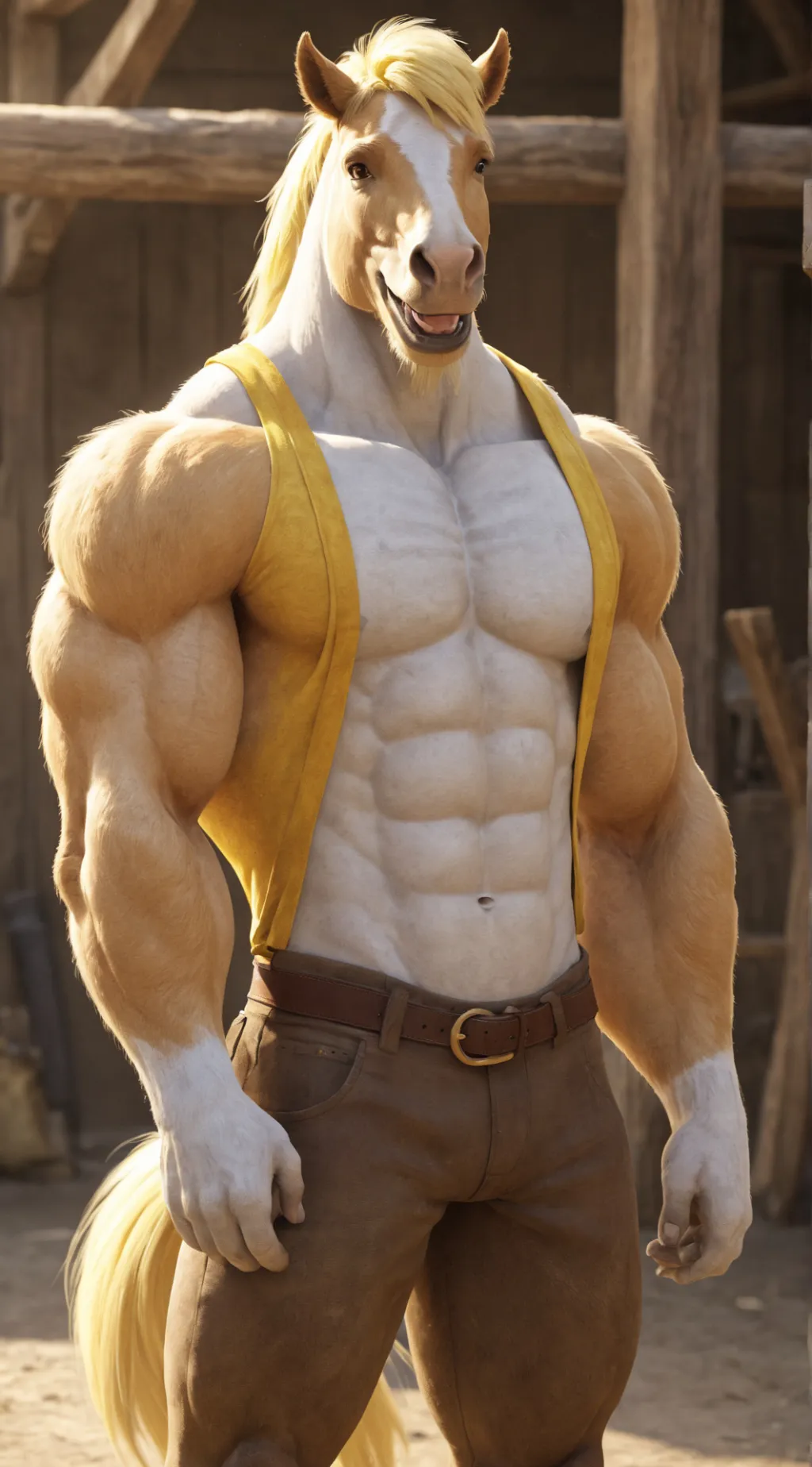 ai character: Lucky  background