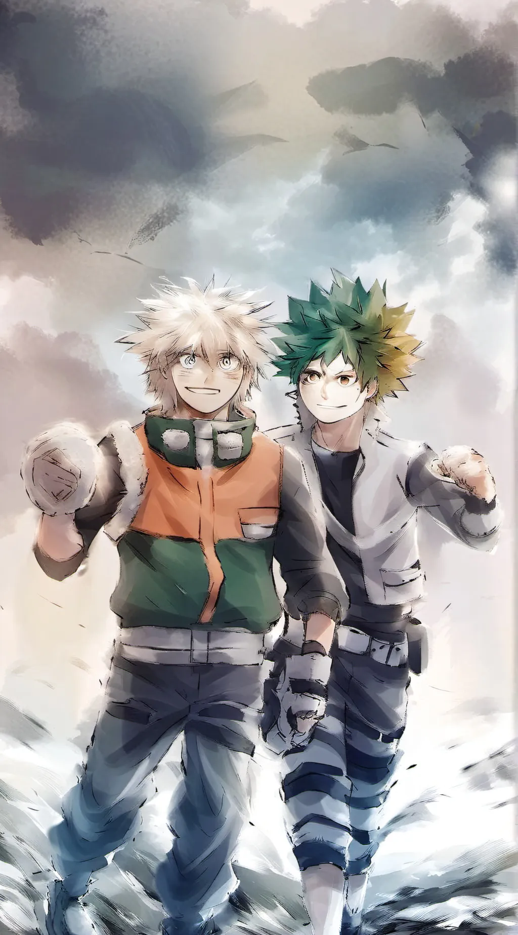 ai character: BakuDeku background