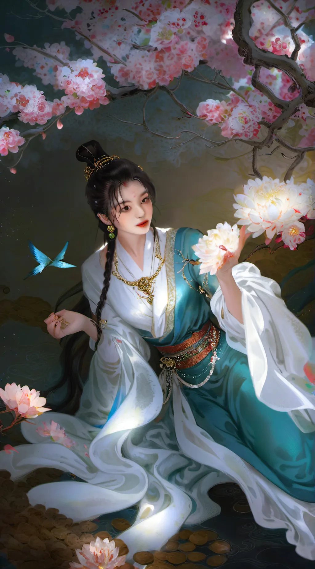 ai character: Vicenta Niña Opsim background