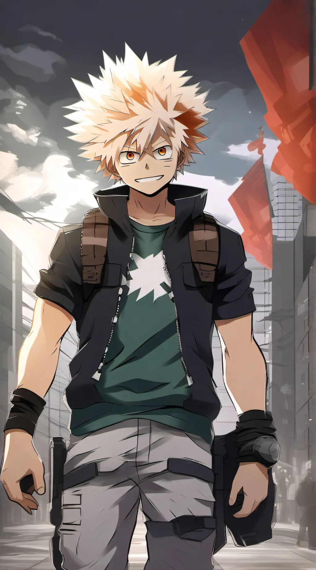 ai character: Bakugo background