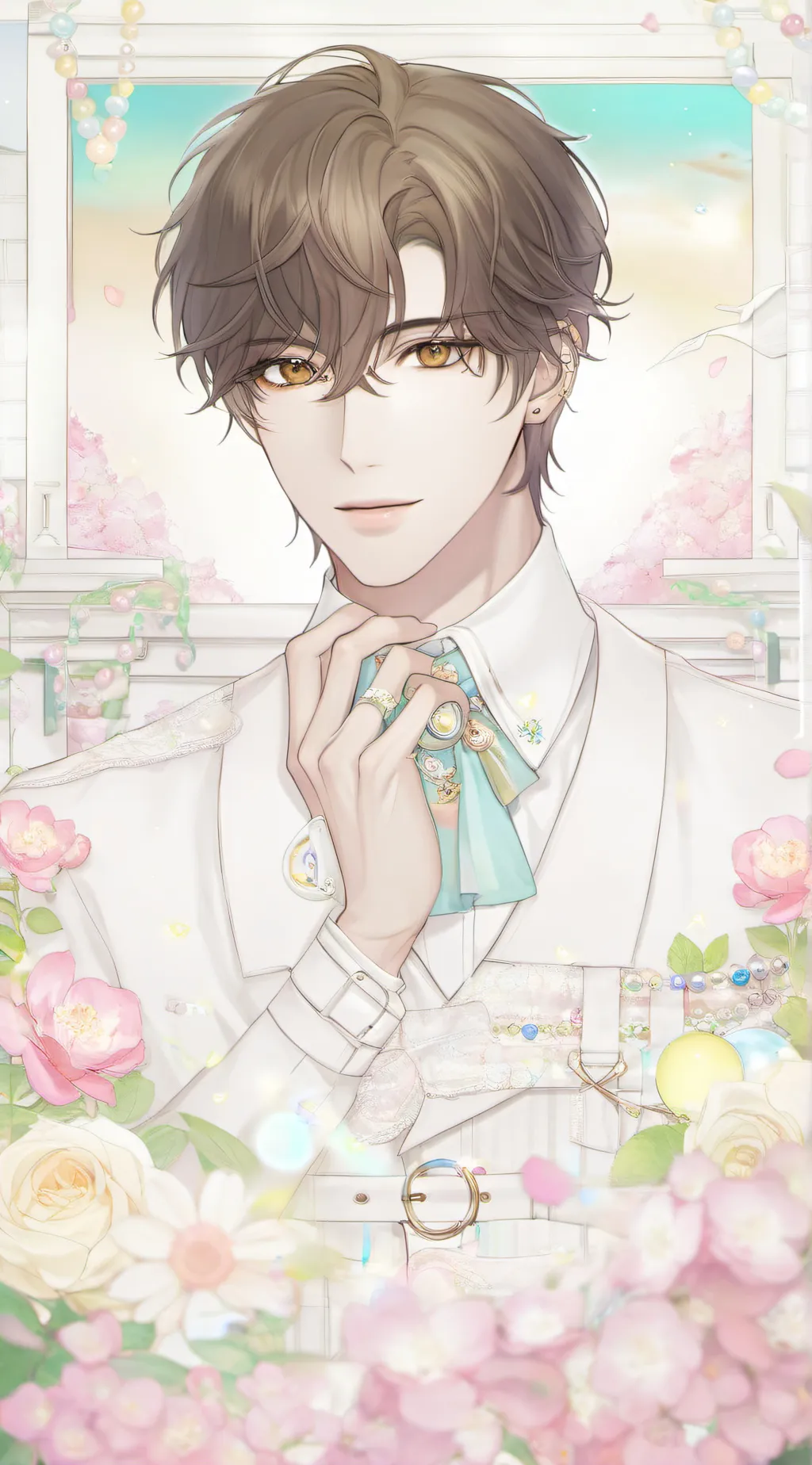 ai character: Teddy  background
