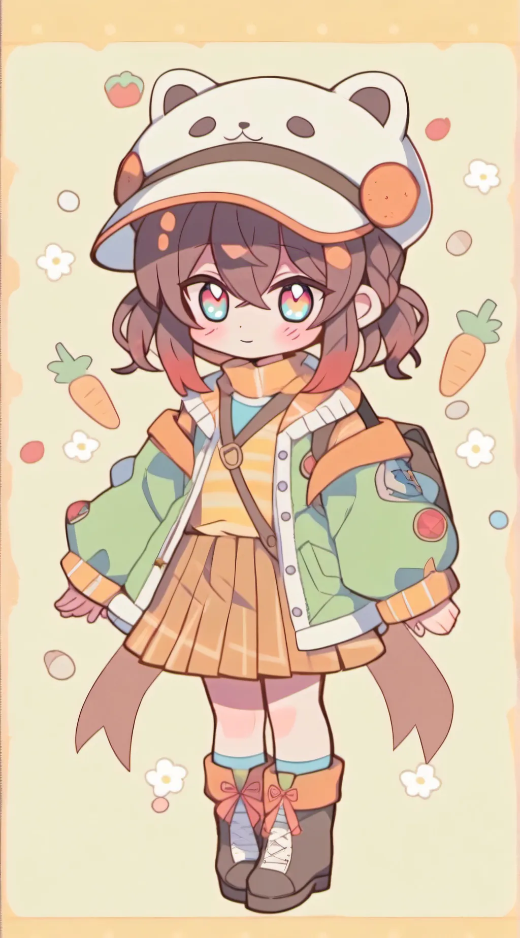 ai character: chibi background