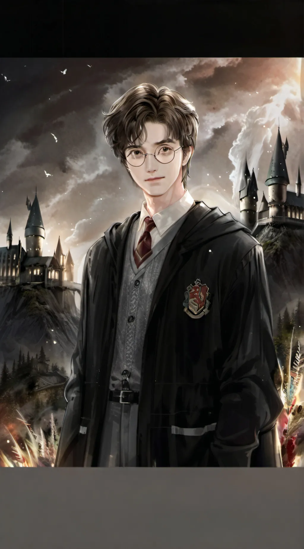 ai character: hogwarts  background