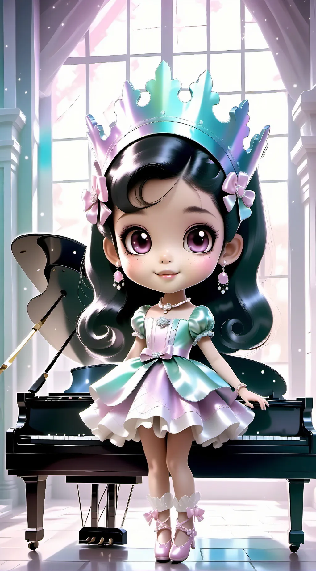ai character: lily 💗 background