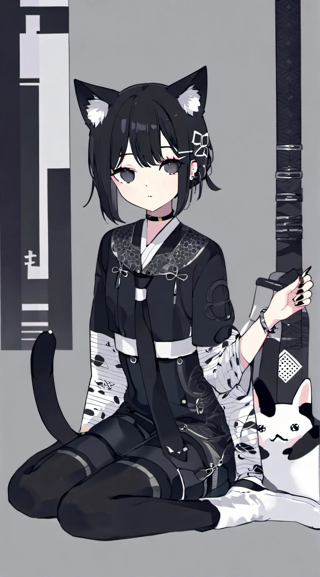 ai character: Miss circle background