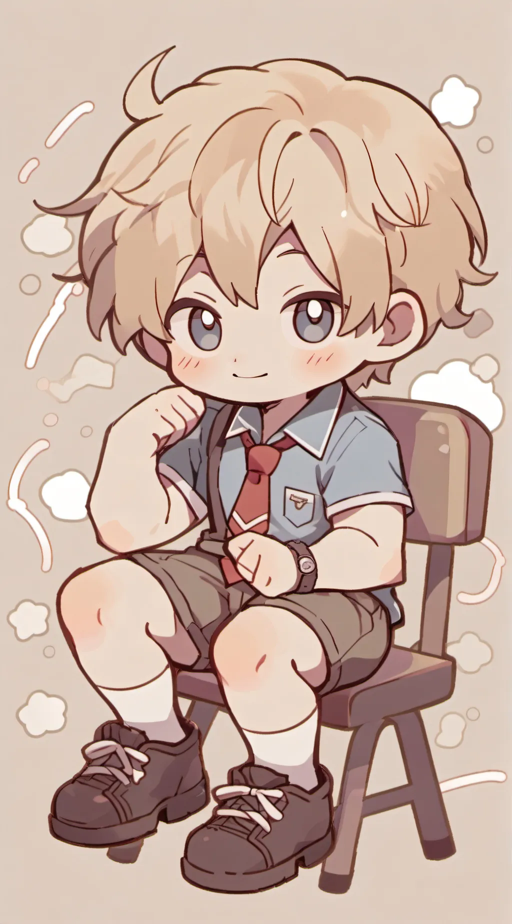 ai character: Clarence!  background