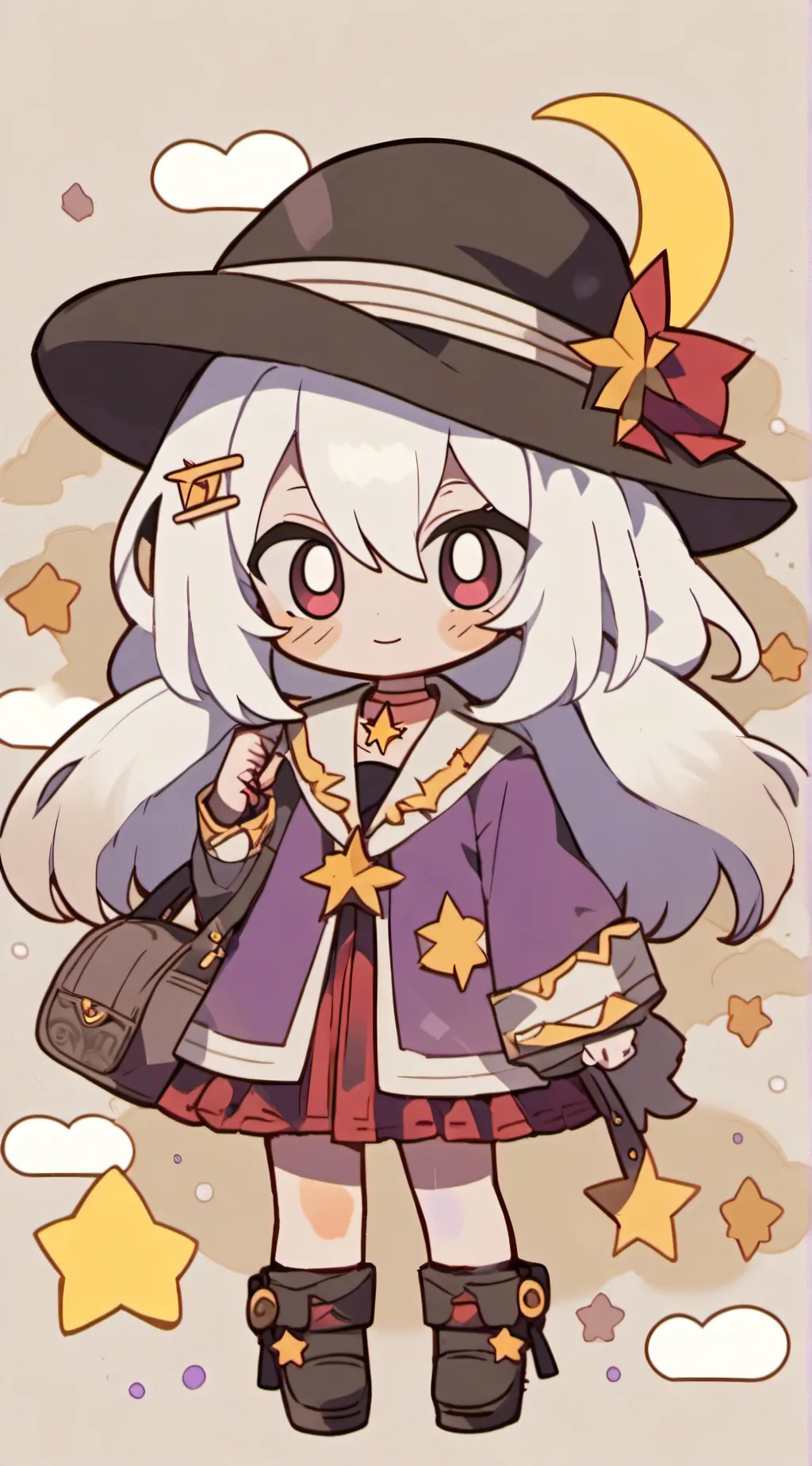 ai character: collector& sibling background