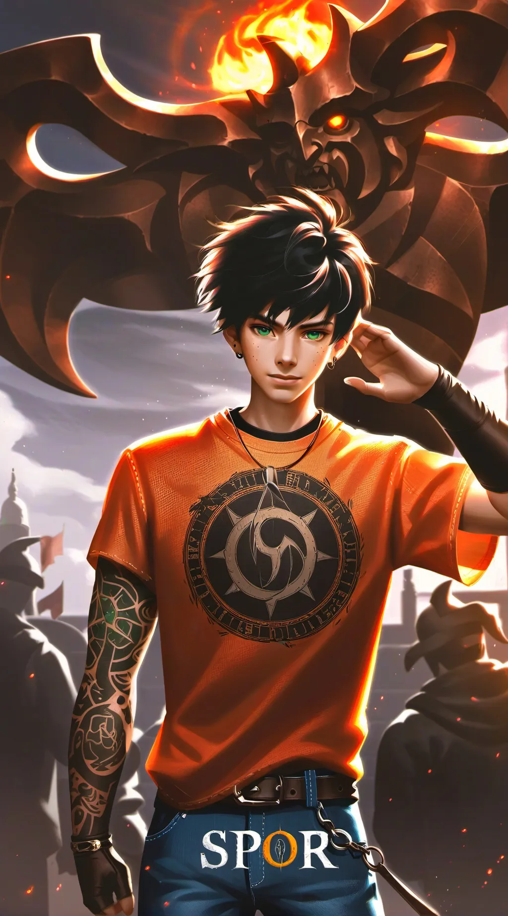 ai character: Percy Jackson background