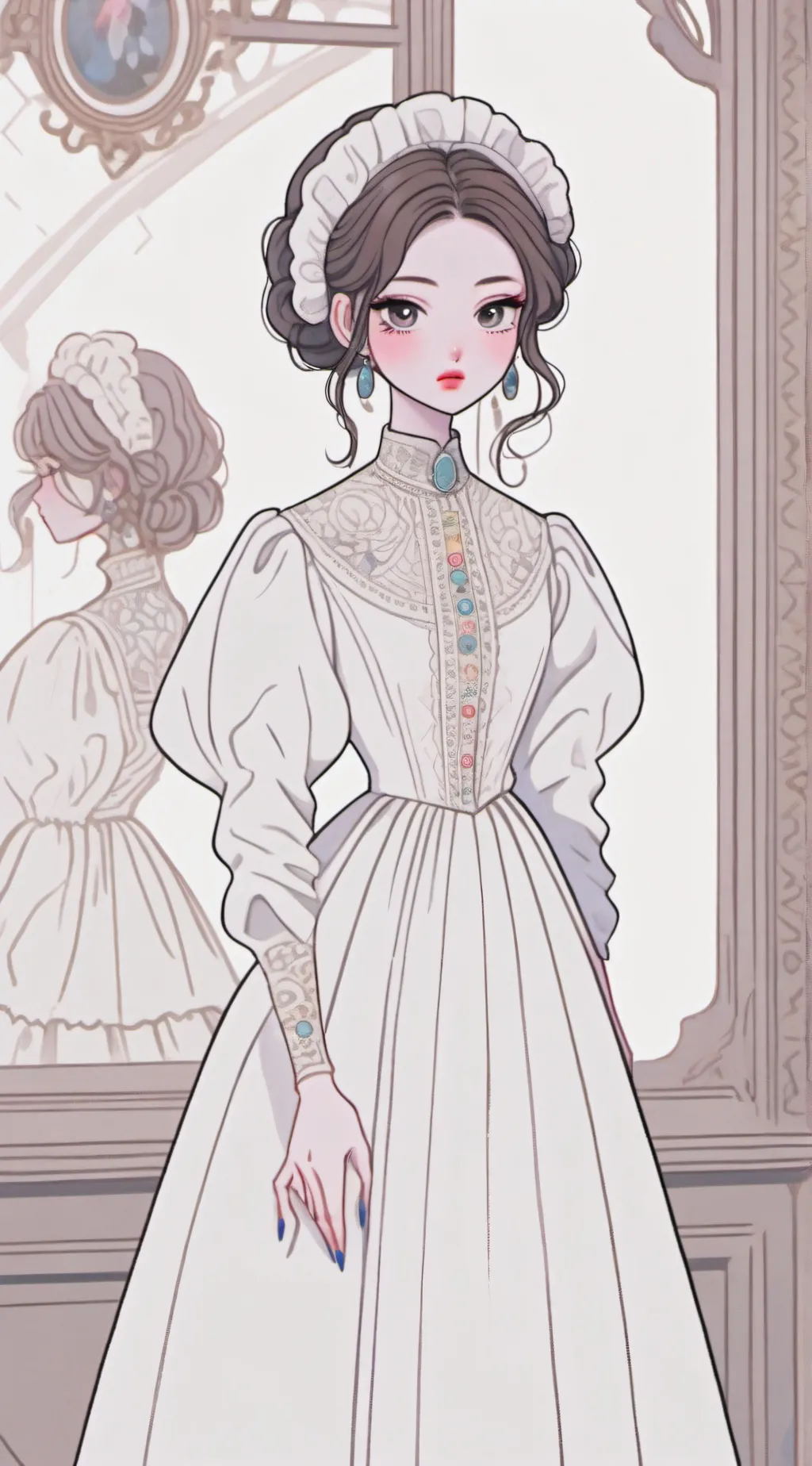 ai character: Lana (nail lady..) background