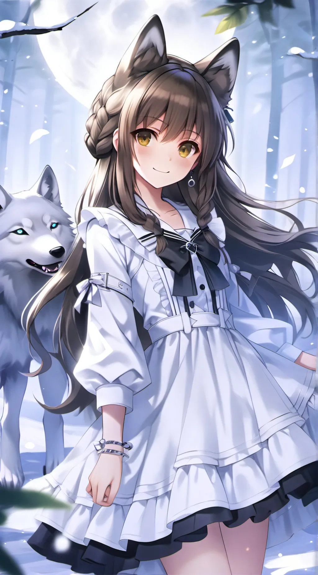 ai character: WOLF POWER! background