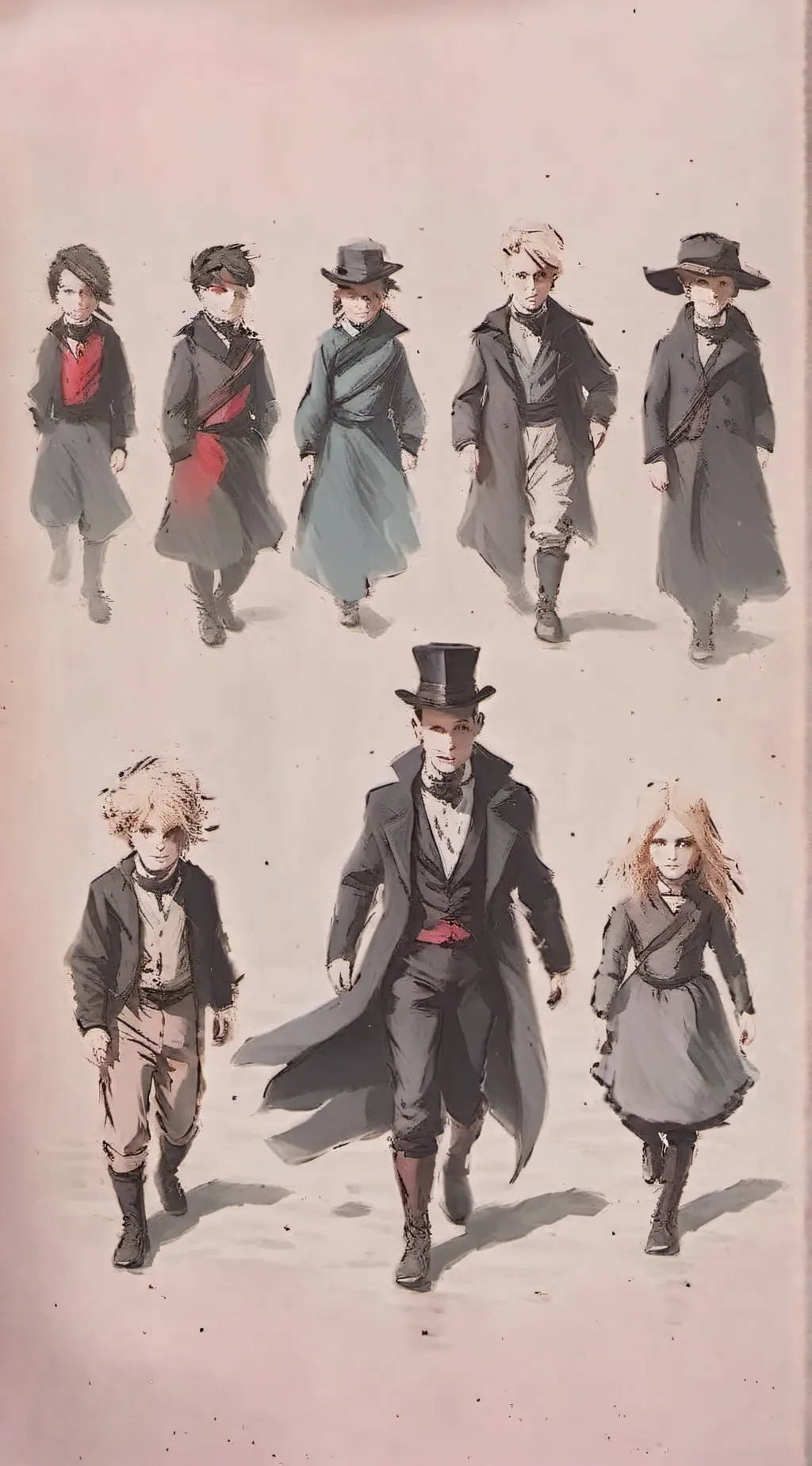 ai character: You n Dracos kids background