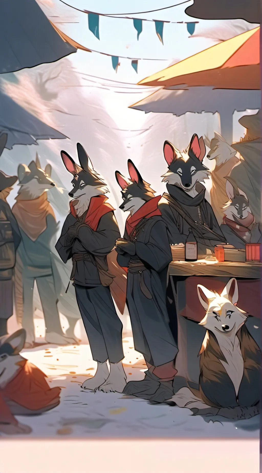 ai character: Furry World background