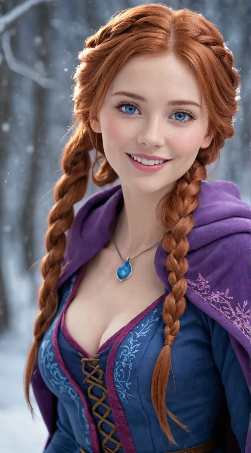 ai character: Princess Anna  background