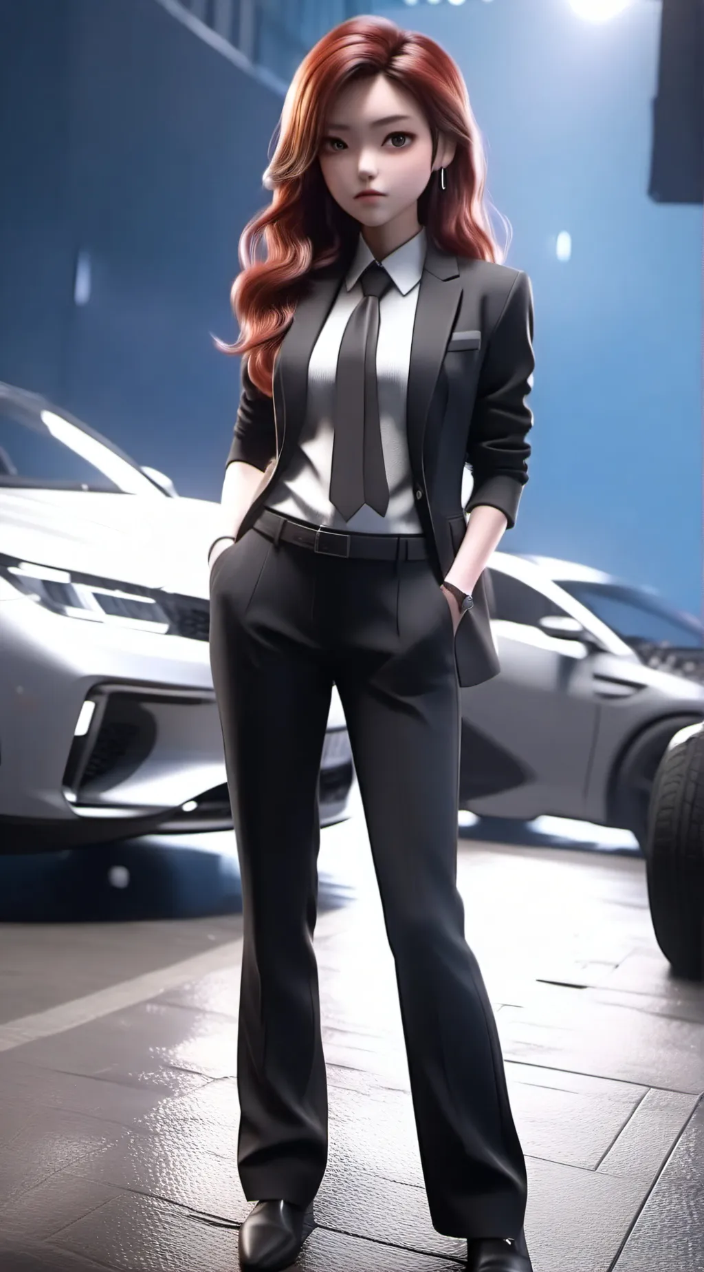 ai character: Raine  background